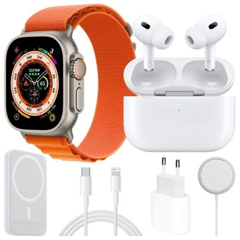 GENERICO - Combo Reloj Watch X8 Ultra  Audifonos In Ear  Power Bank