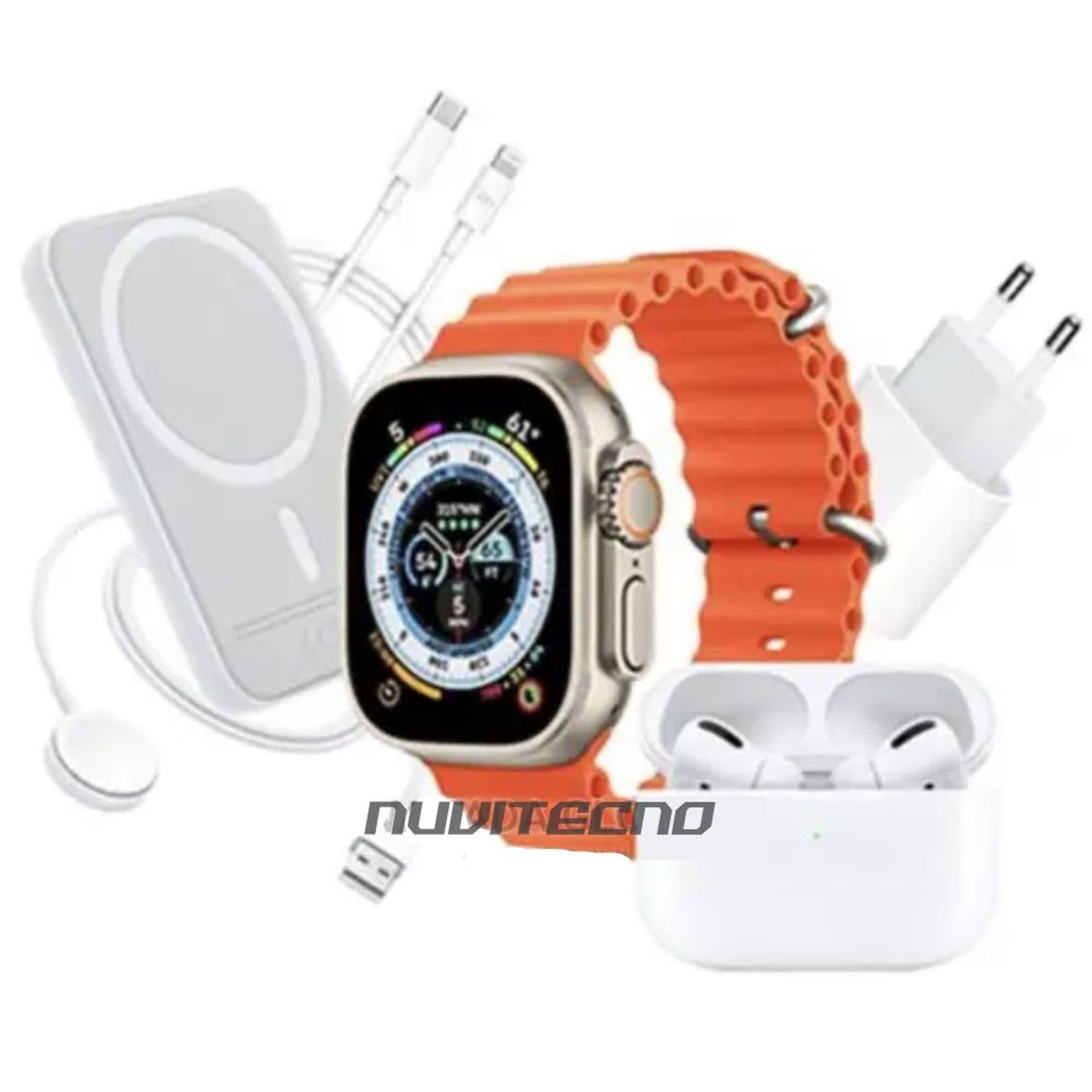 GENERICO - Combo Reloj Watch X8 Ultra  Audifonos In Ear  Power Bank