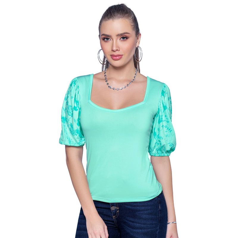 MARKETING PERSONAL - Camiseta Mujer Verde Mp 32910