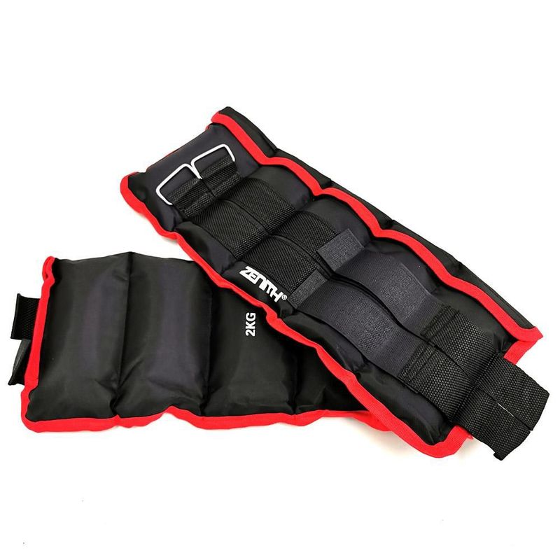 GENERICO - Pesas Tobilleras Muñequeras 2kg x 2 Gimnasio Piernas Deporte