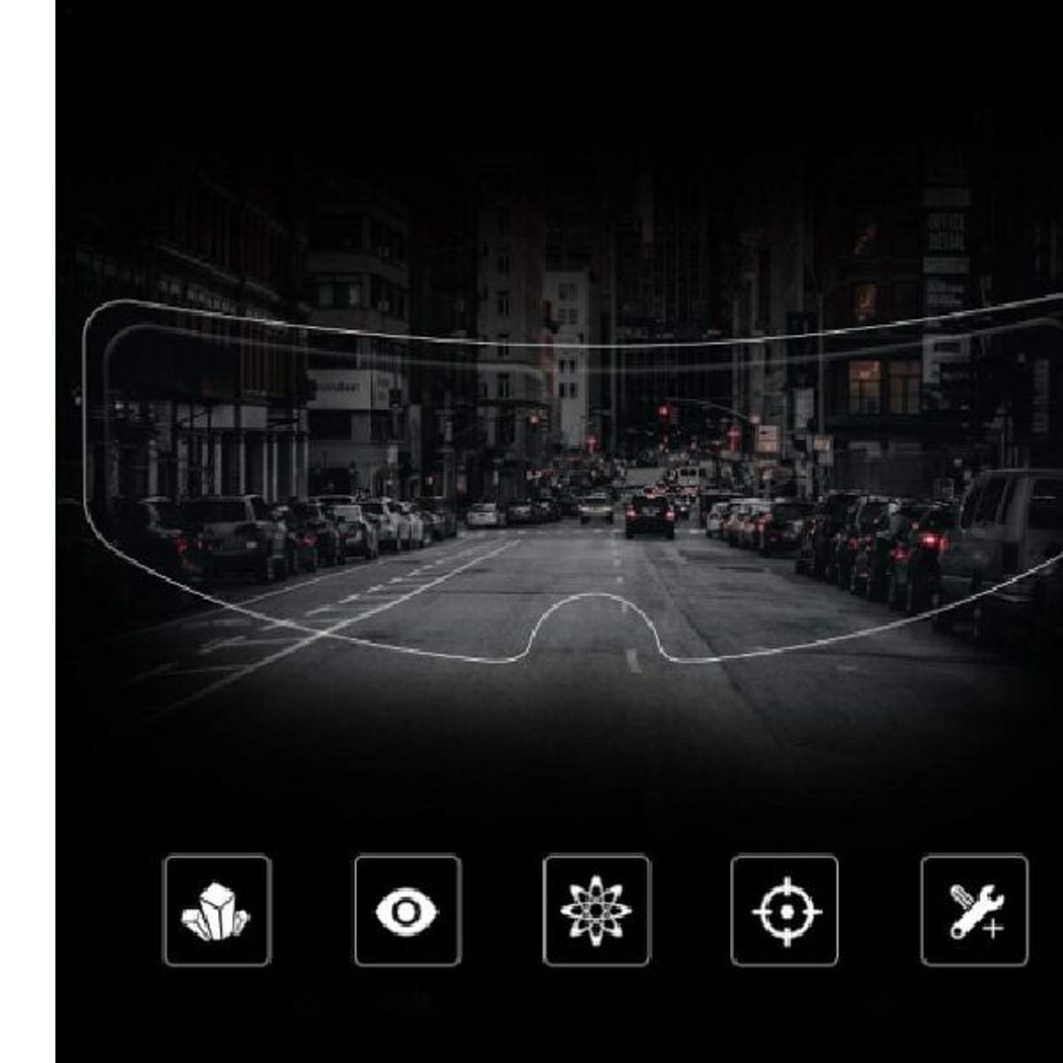 GENERICO - Visor anti empañante para casco de moto