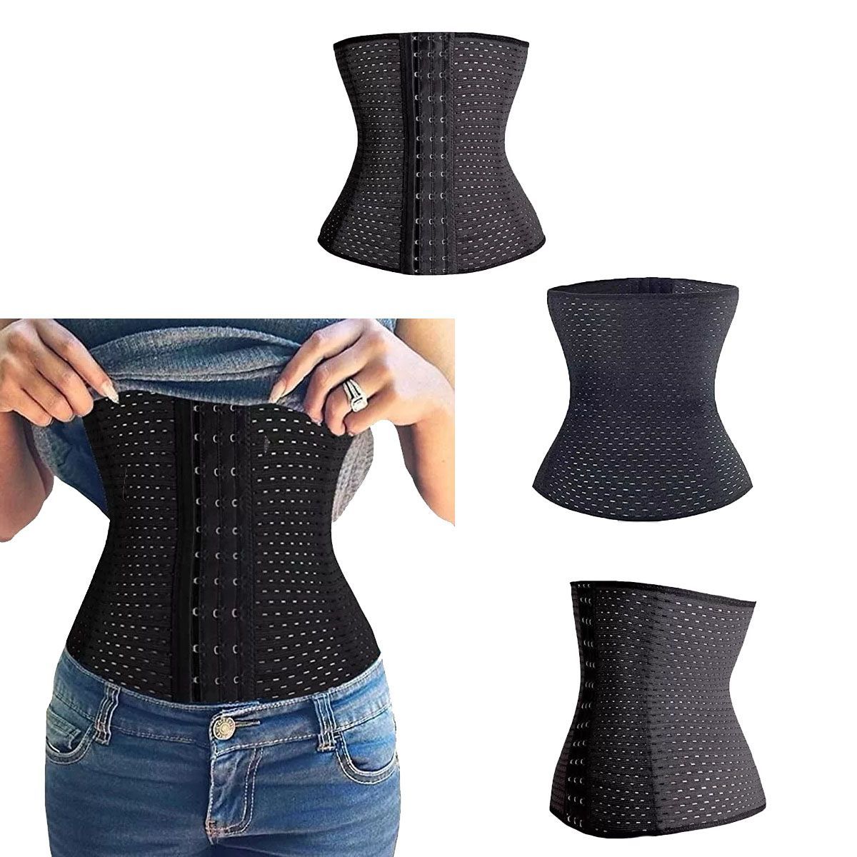 GENERICO - Corsé Faja Reduce Abdomen Cinturilla Hecho En Usa La Mejor Talla L