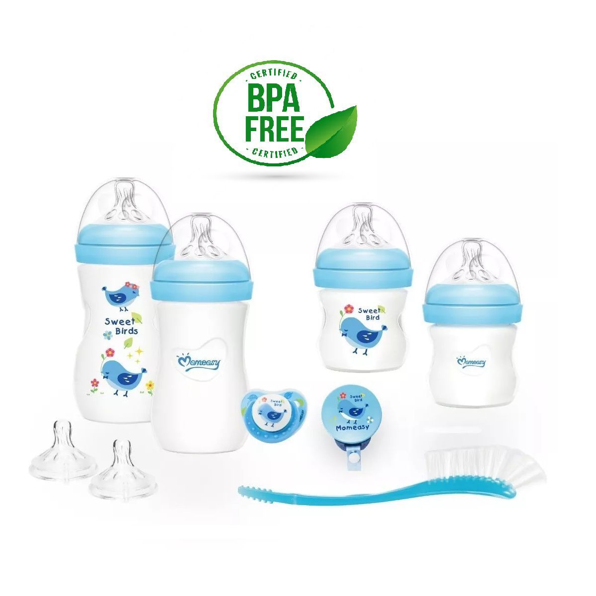 MUNDO BEBE - Kit De Teteros Para Bebe niño anticolicos azul bebé