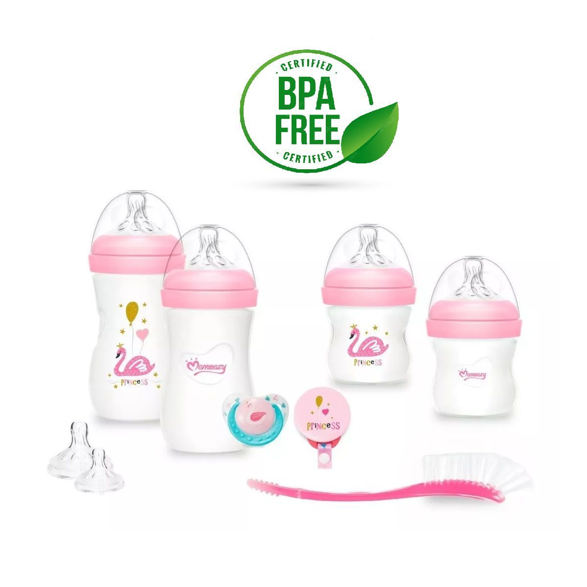 MUNDO BEBE - Kit De Teteros anticolico  Para Bebe niña rosado bebé