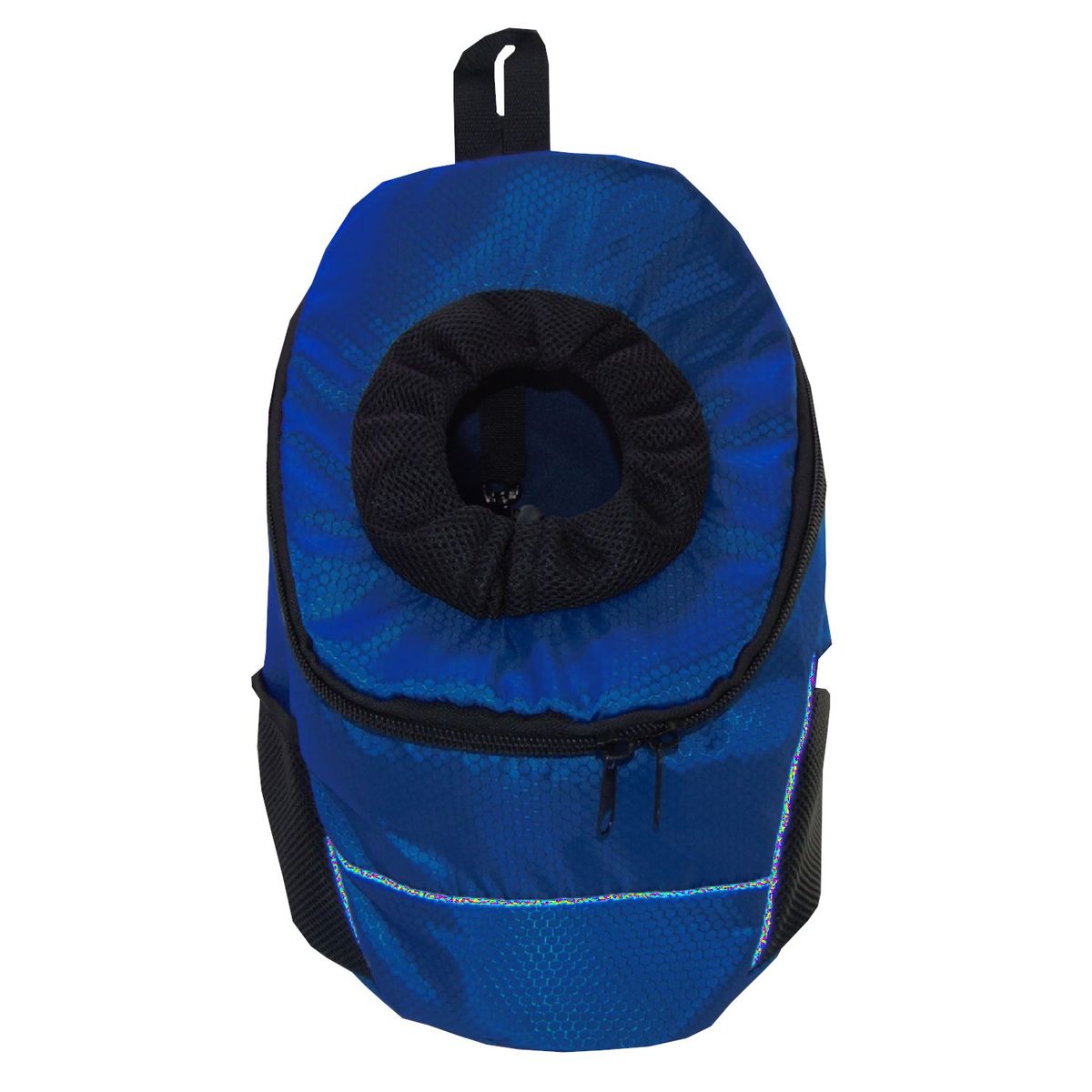 HALLY PET - Morral cargador ventana mediano 28 x 37 x 17 cm Azul Oscuro.