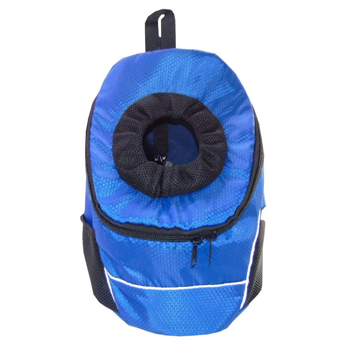 HALLY PET - Morral cargador ventana mediano 28 x 37 x 17 Azul Claro.
