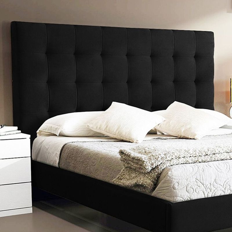 EKONOMODO COLOMBIA - Colchon Doble 1 Pillow + Base cama + Espaldar Luxury Negro 140x190 cm