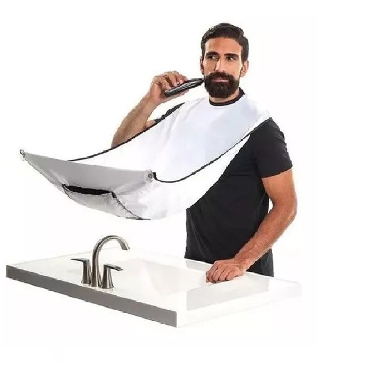 GENERICO - Capa delantal para afeitado o peluquería