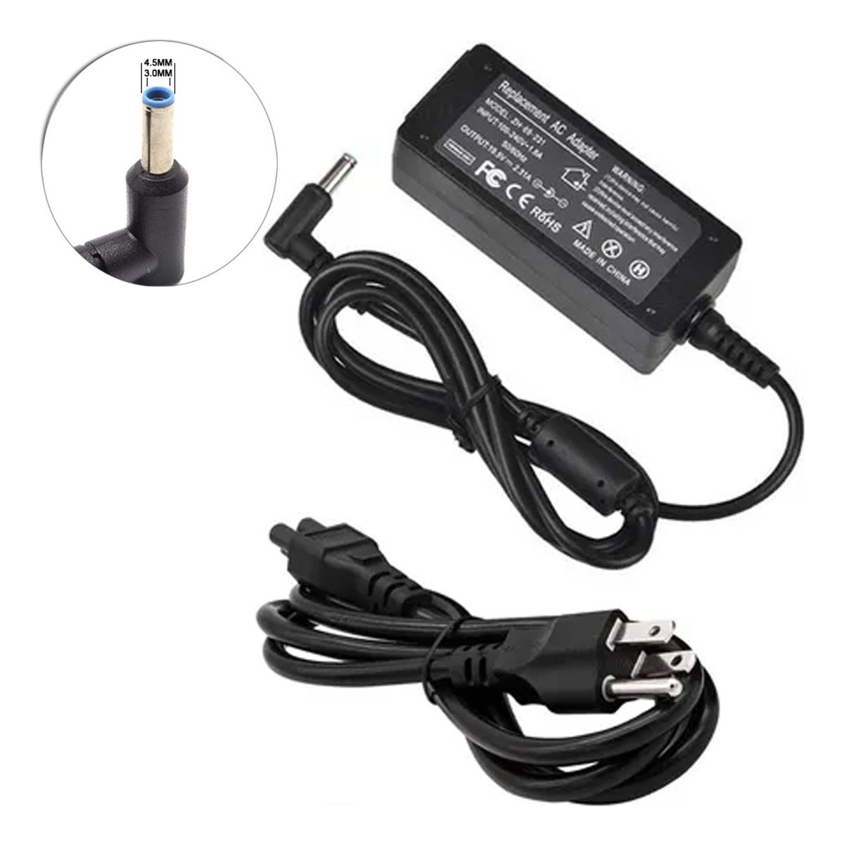 GENERICO - Cargador Para Hp Envy x360 Convertible Modelo 13-ar0002la 19.5v 2.31a 45w