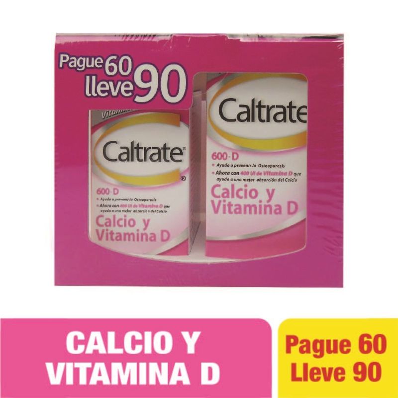 CALTRATE - Oferta Caltrate 600 + D Pague 60 Lleve 90