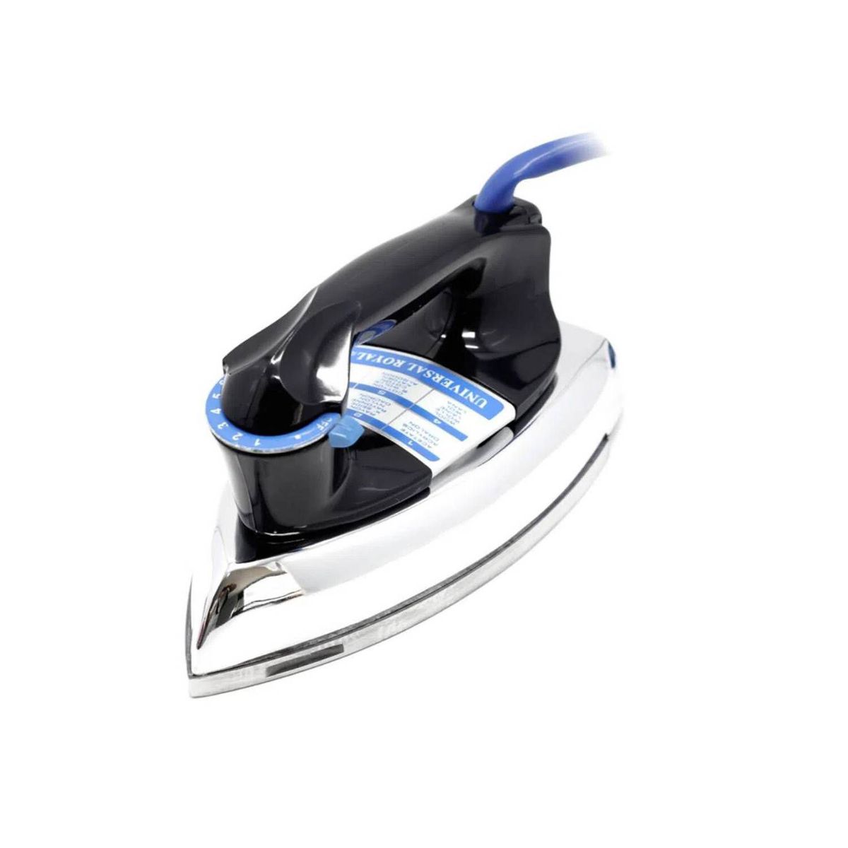 UNIVERSAL ROYAL - Plancha Seca Ropa Universal Royal IU-78 Negro Plateado