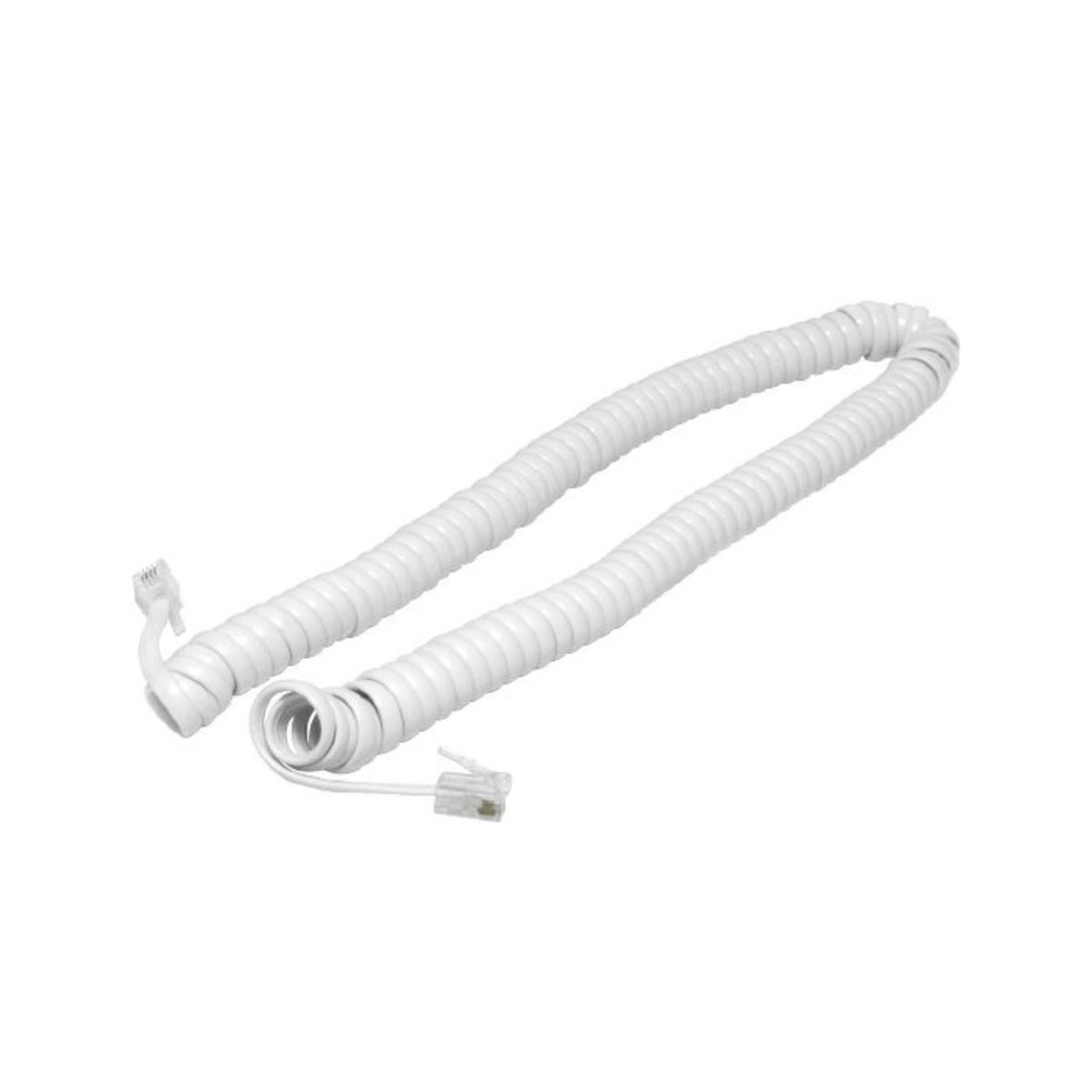 FULGORE - Cable Para Teléfono De 4.5 M Fulgore Blanco En Espiral