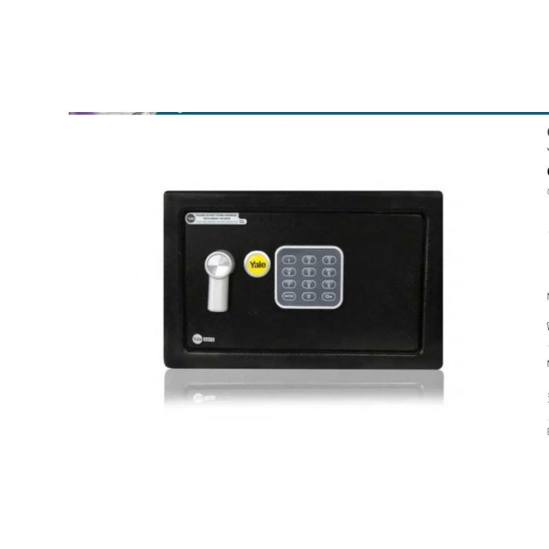 YALE - Caja Fuerte Digital Pequeña Yale