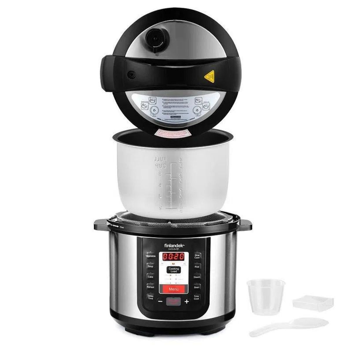 FINLANDEK - Olla Multifuncional Inteligente Eléctrica Finlandek Select IPR618