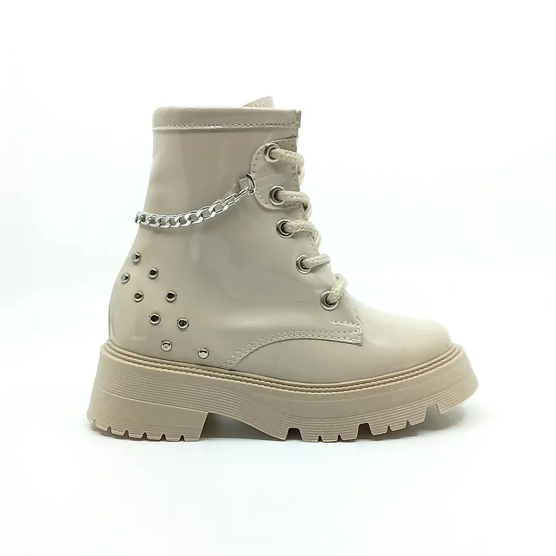 PAPOS - Botas Niñas Cayetana Beige - Botas Niñas PAPOS - Beige