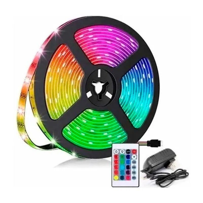 GENERICO - Cinta Luz LED  Multicolor Rgb 5 mts Control