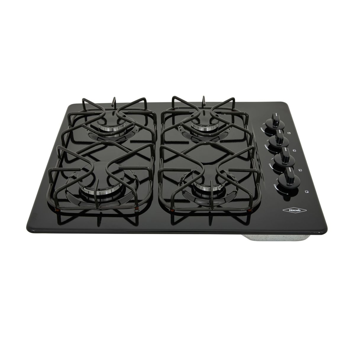 HACEB - Estufa de empotrar Esmaltada negro 60 cm gas natural Haceb