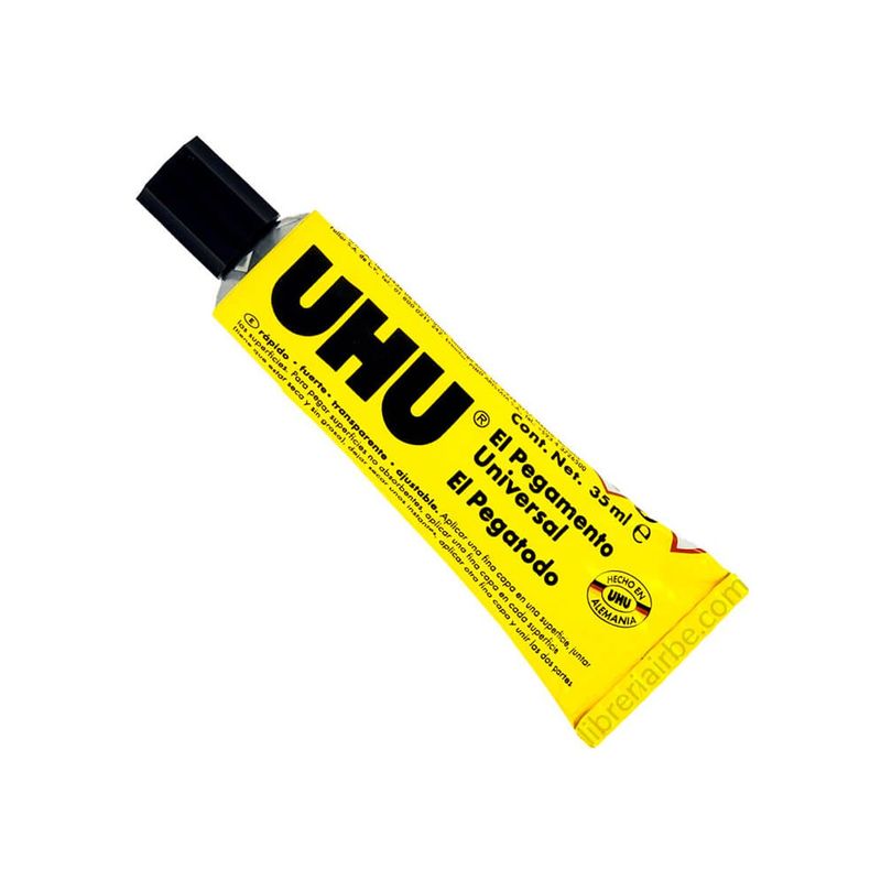 UHU - Pegante Universal Uhu, Transparente, Tubo De 35 Ml
