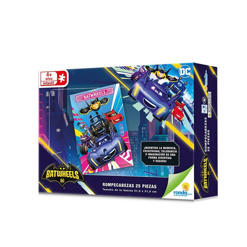 RONDA - Rompecabezas X 25 Pzas Estándar Batwheels