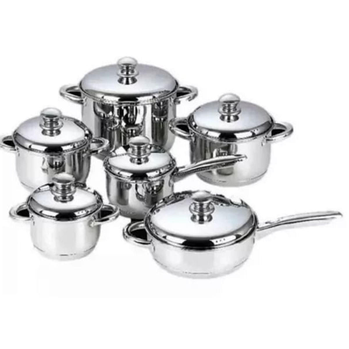 SWISSHOME DR HOFFMAN - Batería de Cocina Swisshome 12 Piezas Extra Jumbo