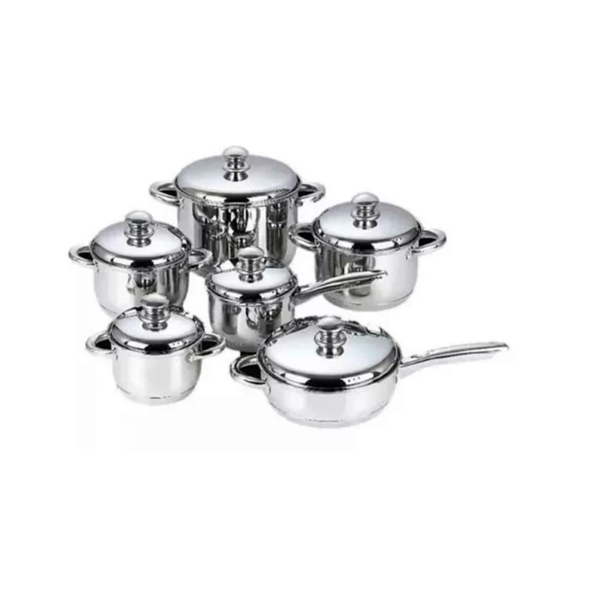 SWISSHOME DR HOFFMAN - Batería de Cocina Swisshome 12 Piezas Extra Jumbo