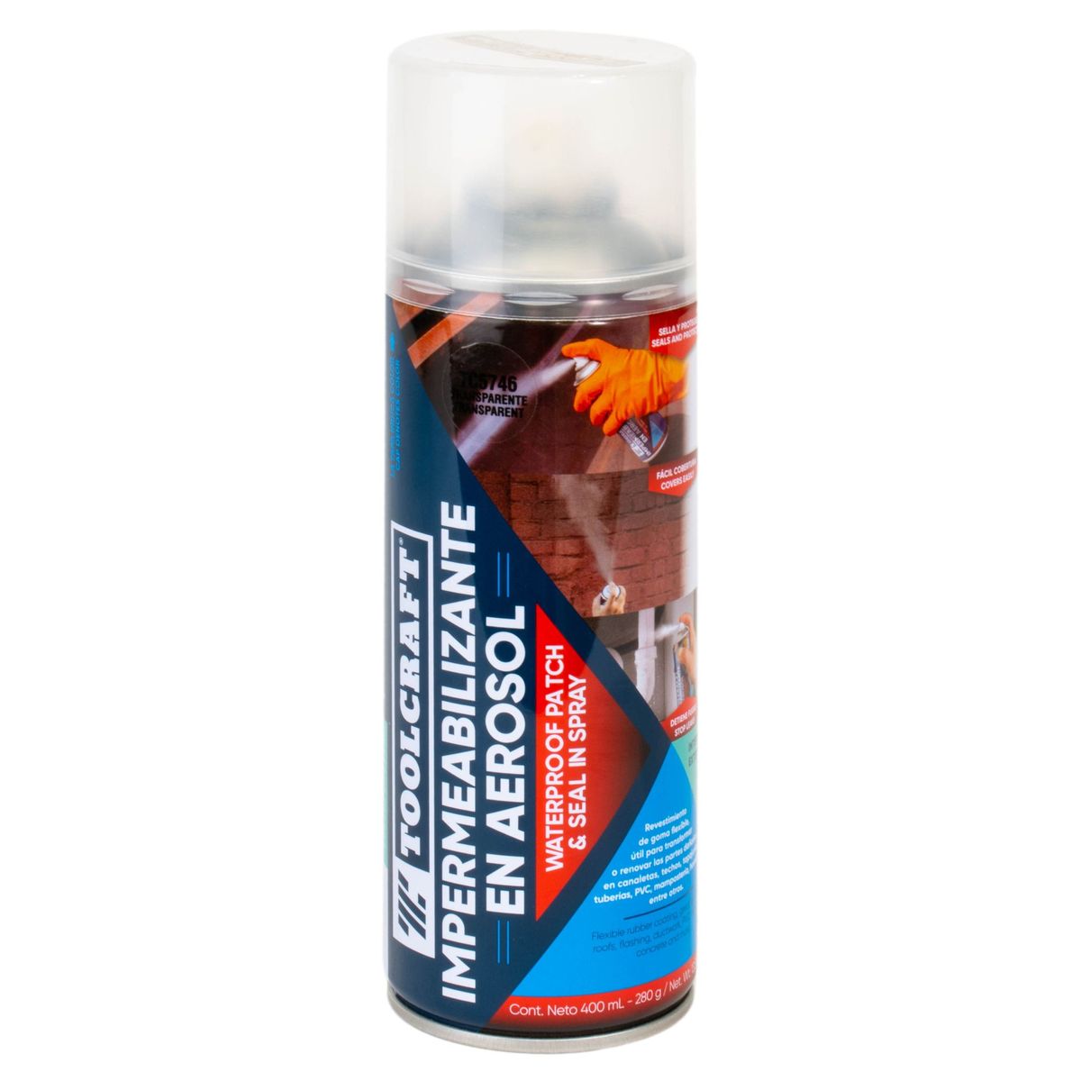 TOOLCRAFT - Impermeabilizante Aerosol Transparente Toolcraft De 400 Ml