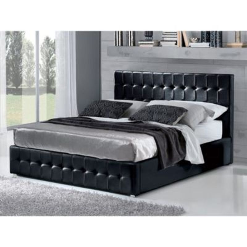 EKONOMODO COLOMBIA - Colchon Queen Pillow + Base cama + Espaldar Electrica Negro 160x190
