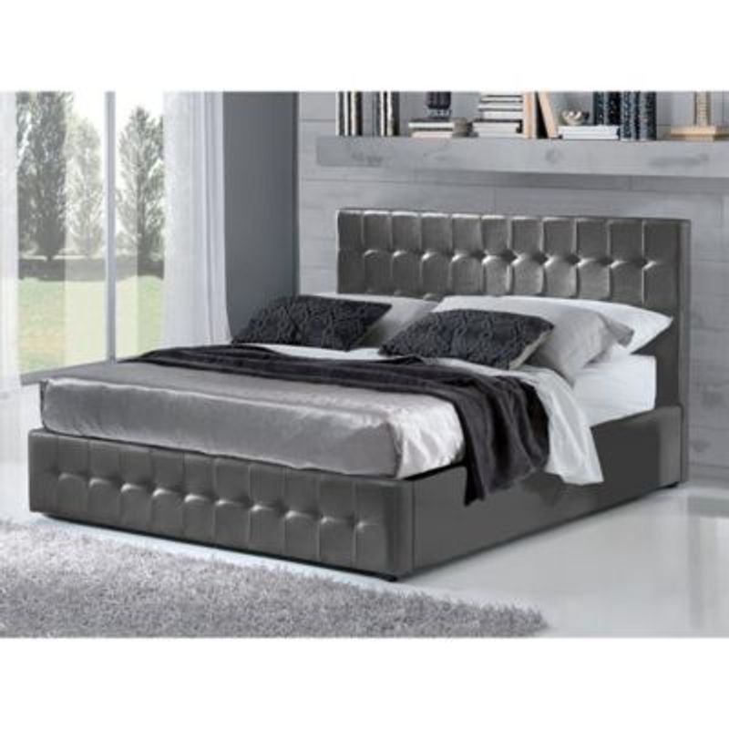 EKONOMODO COLOMBIA - Colchon Queen Pillow + Base cama + Espaldar Electrica Gris Plo 160x190
