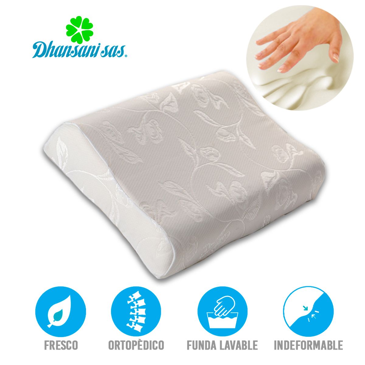 MAGIC PILLOW - Almohada ortopédica visco-smart con memoria - cervical baja.
