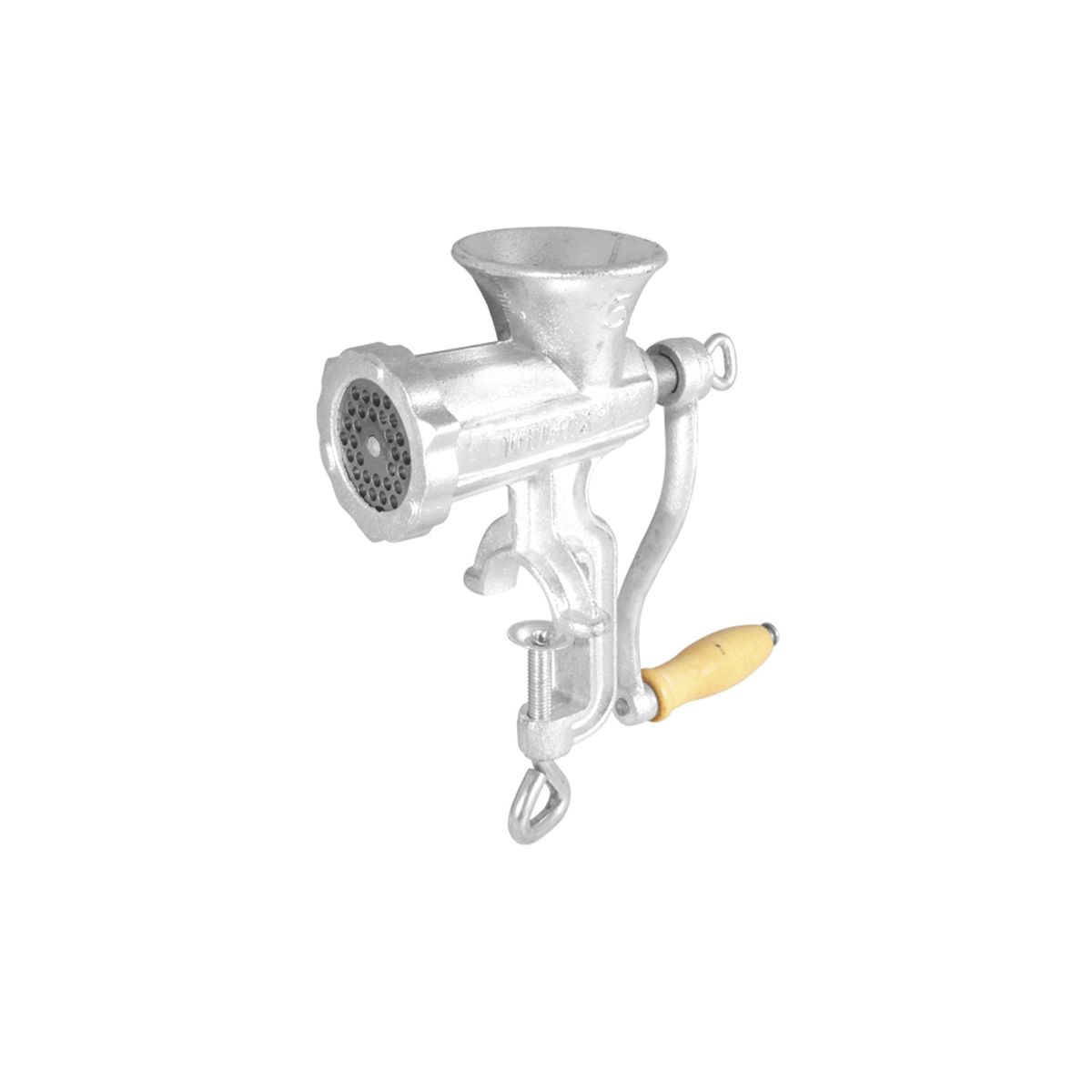 WOLFOX - Molino Manual Para Carne #5 En Hierro Wolfox Tipo Prensa