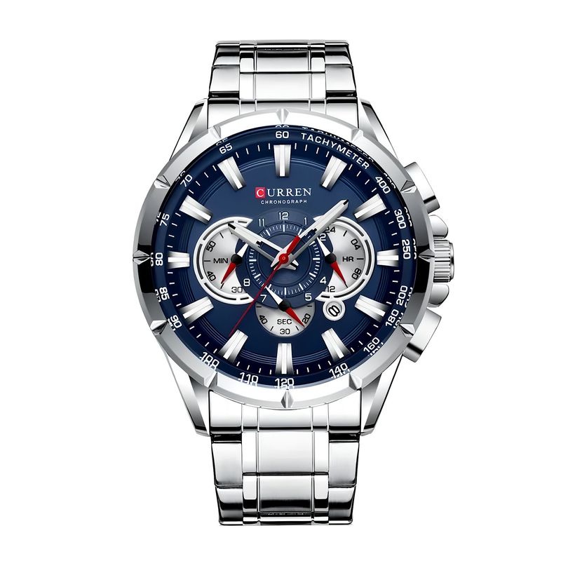 CURREN - Reloj Curren de Caballero Análogo Original en acero Resistente agua
