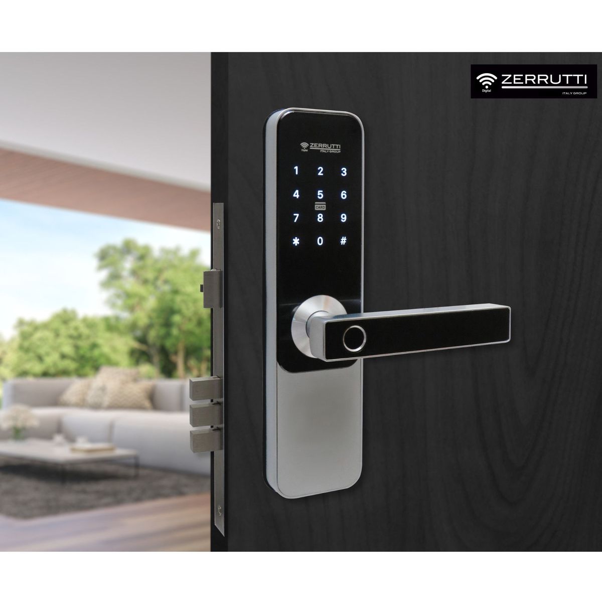 ZERRUTTI - Cerradura digital inteligente zerrutti ZE 8010 - Negro Silver