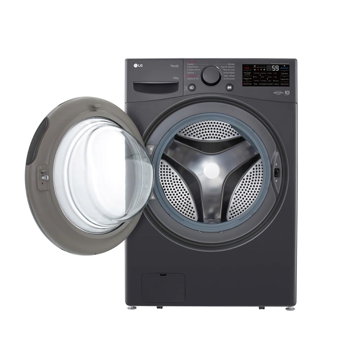 LG - Lavadora Lg WO16MG2S6P 16kg/35lb Inverter Negra