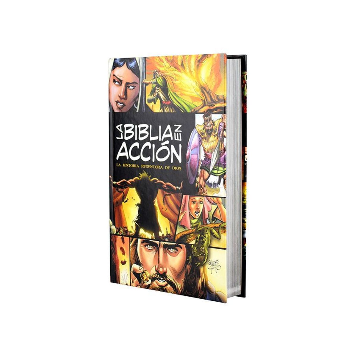 CLC EDITORIAL - Nueva biblia en acción ilustrada con comics - tapa dura