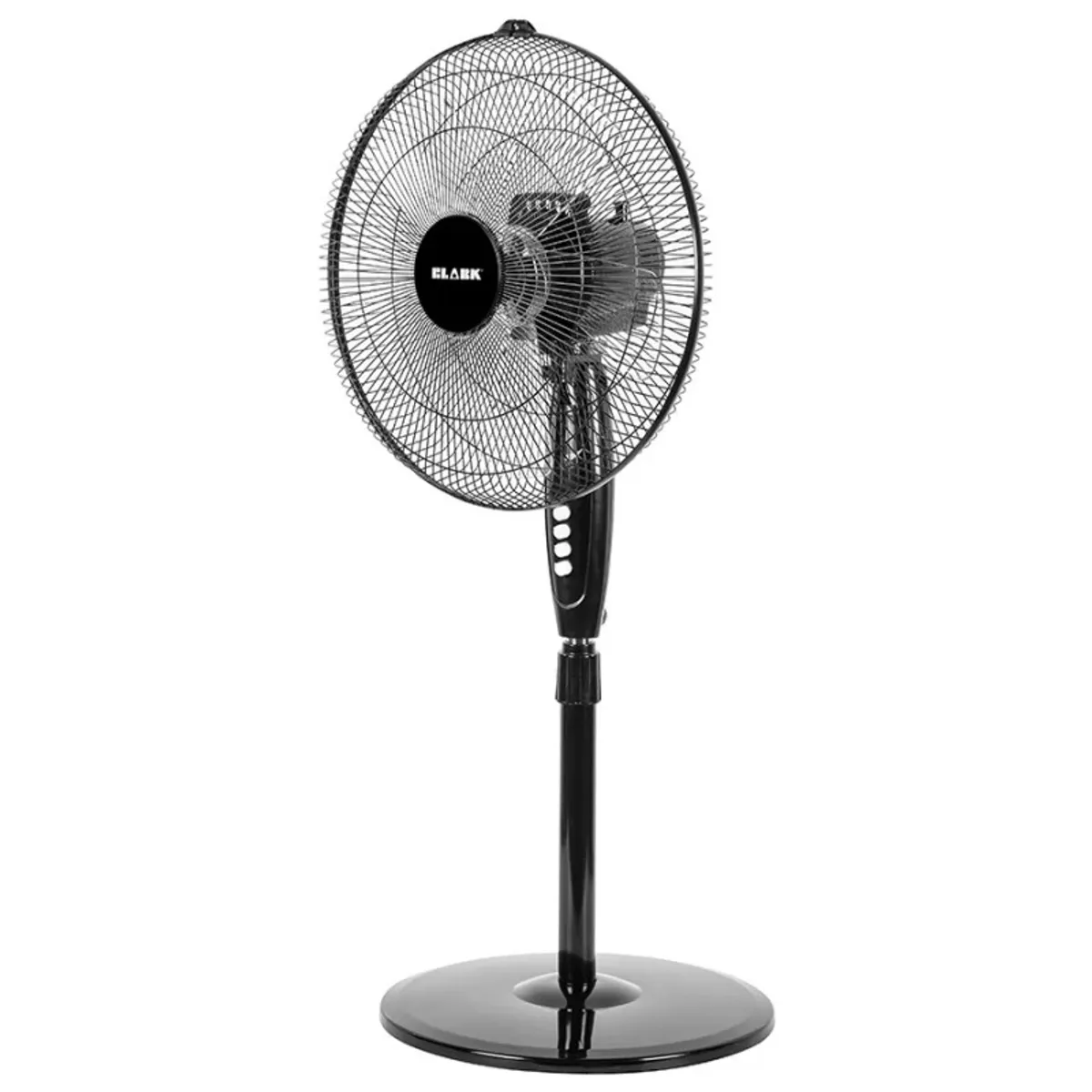 CLARK - Ventilador de Pie Silencioso 3 Velocidades con Timer Clark Negro