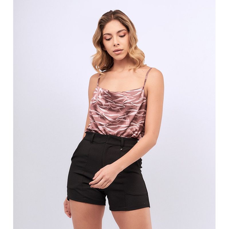 DEREK - Blusa De Tiras Para Mujer Con Escote Derek