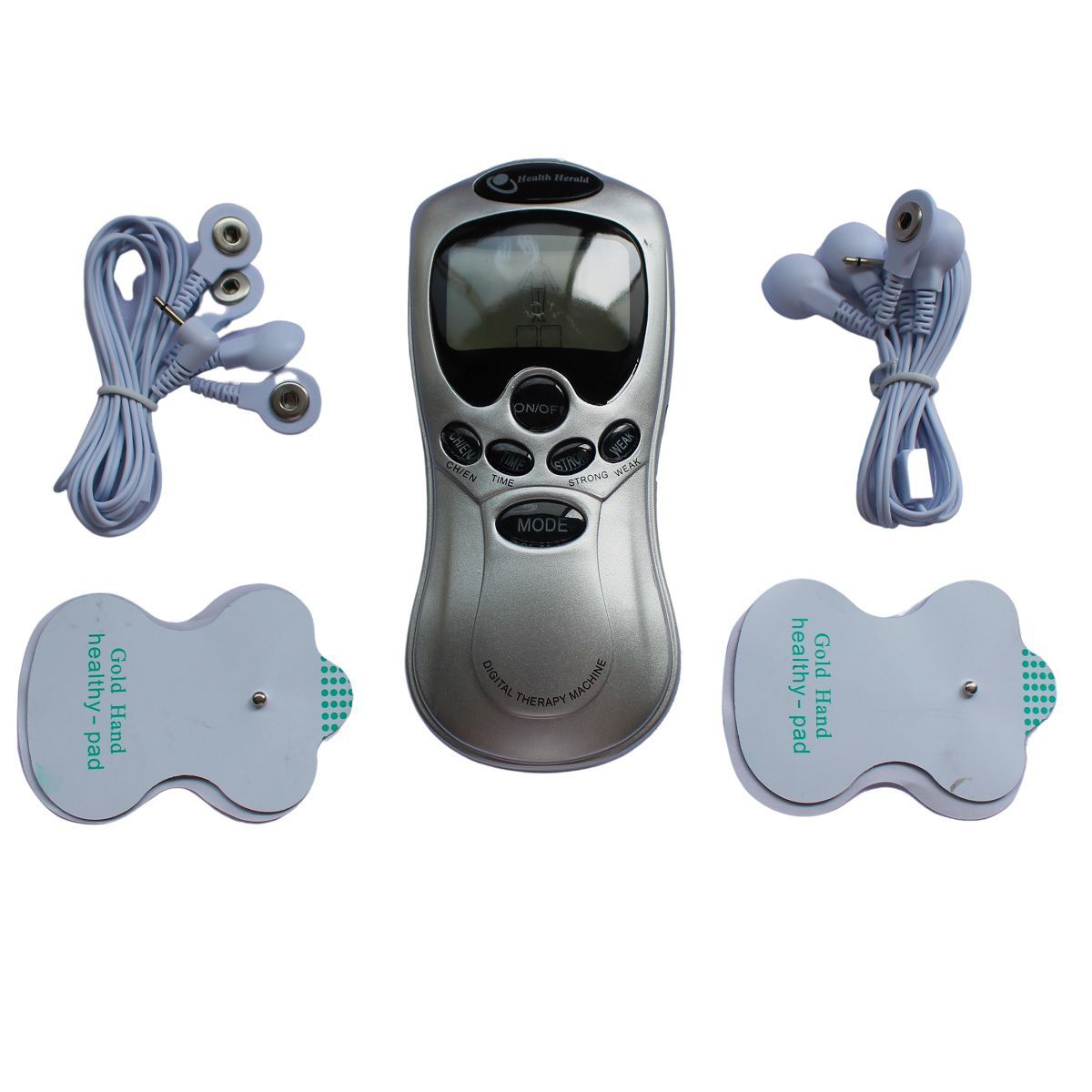 GENERICO - Masajeador Electro Muscular Digital 8 Electrodos