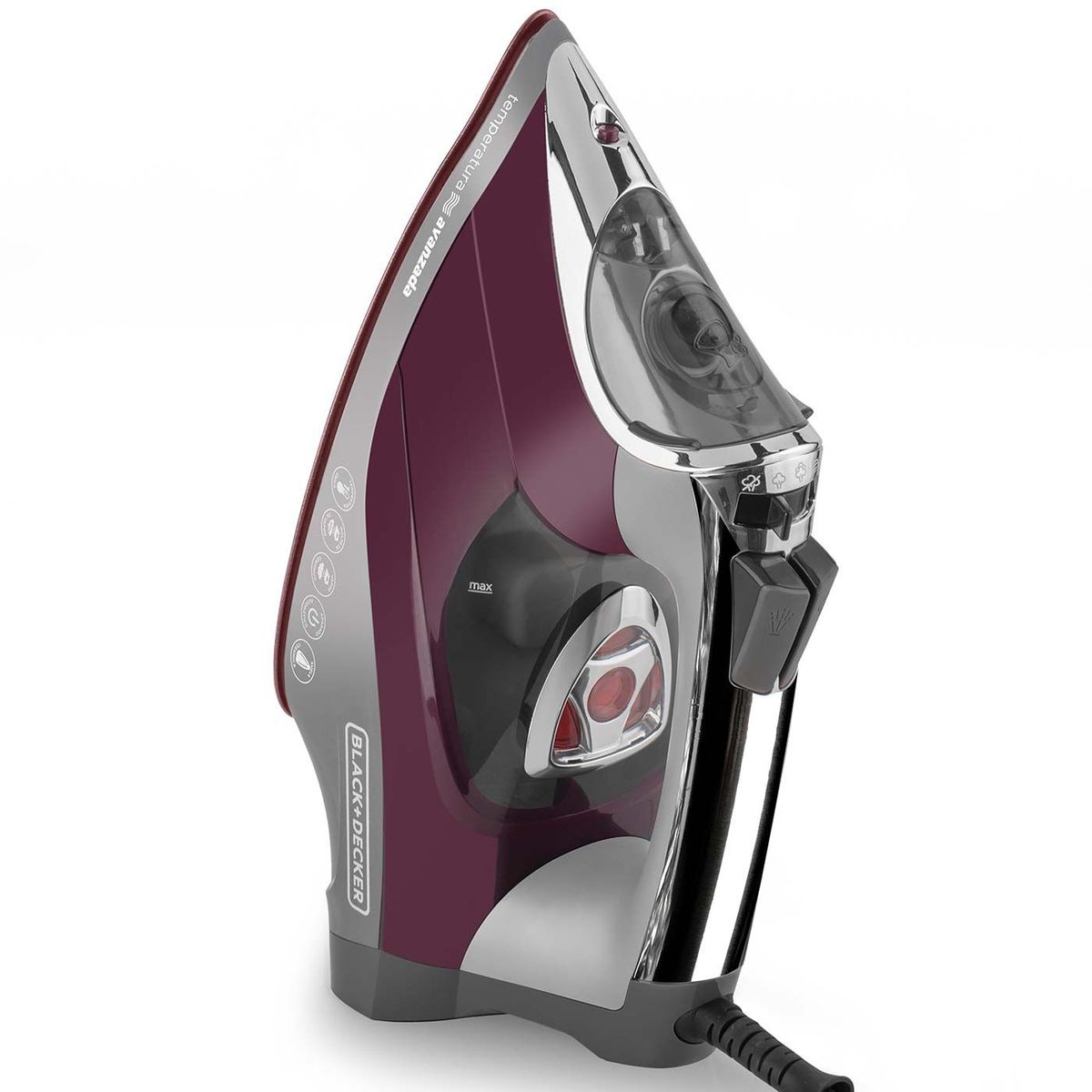 BLACK+DECKER - Plancha Black & Decker Ceramic Glide 1200W  Anti-Goteo - D3501