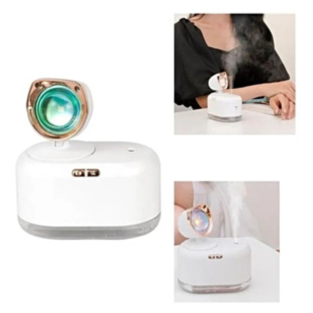 GENERICO - Humificador De Aromas Luz Led Atardecer Sunset Light.