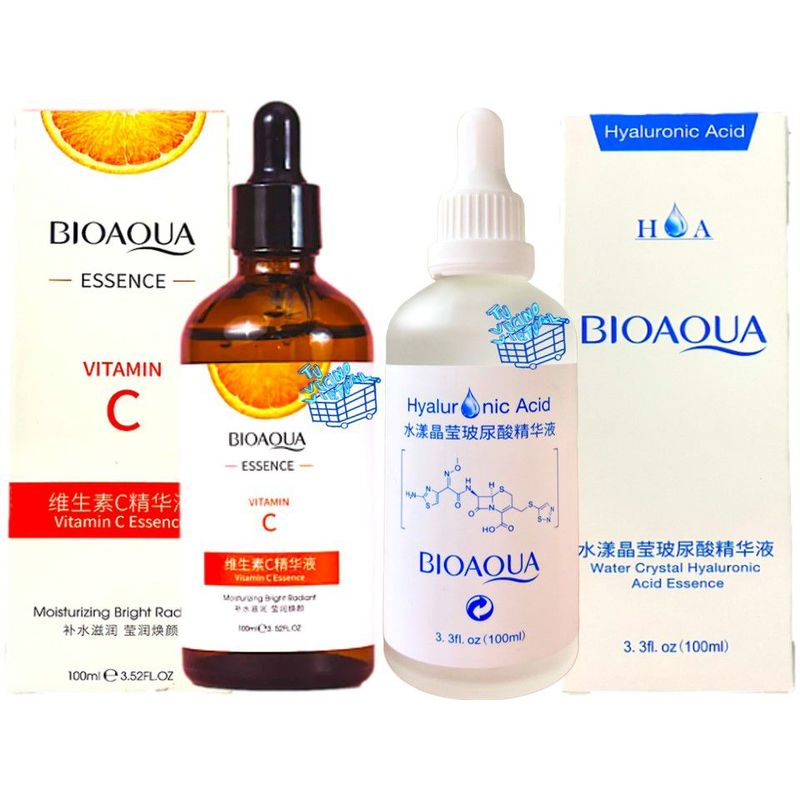 BIOAOUA - Suero Facial Vitamina C BioaQua  + Suero Acido Hialuronico BioaQua