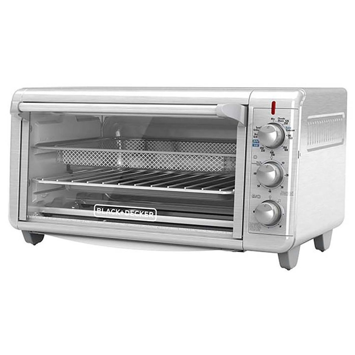 BLACK+DECKER - Horno B&D 1500 Watts Funcion Freir  6 Rebanadas - TO3265XSS-LA