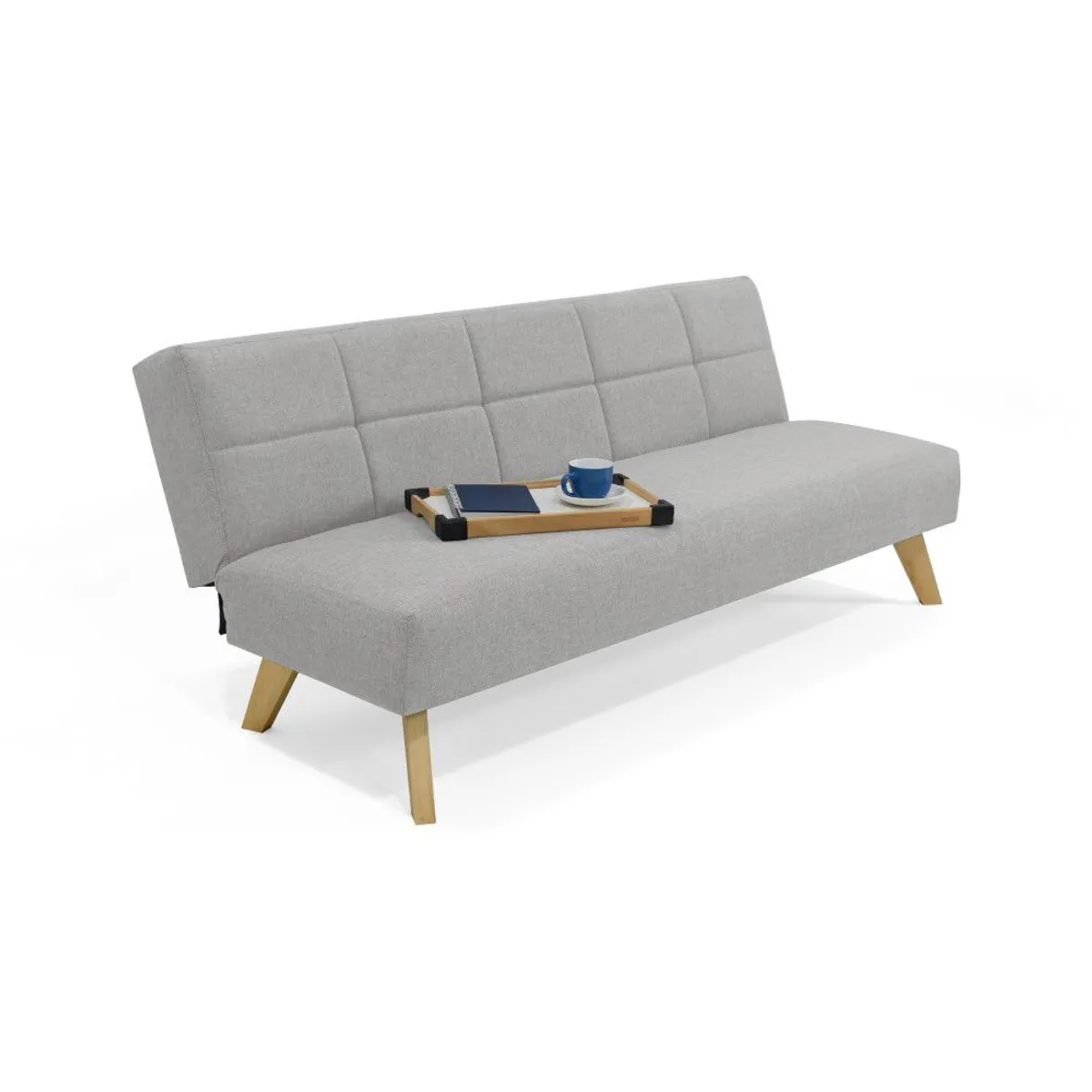 ROCA - Sofá Cama Nebraska en Tela Plata