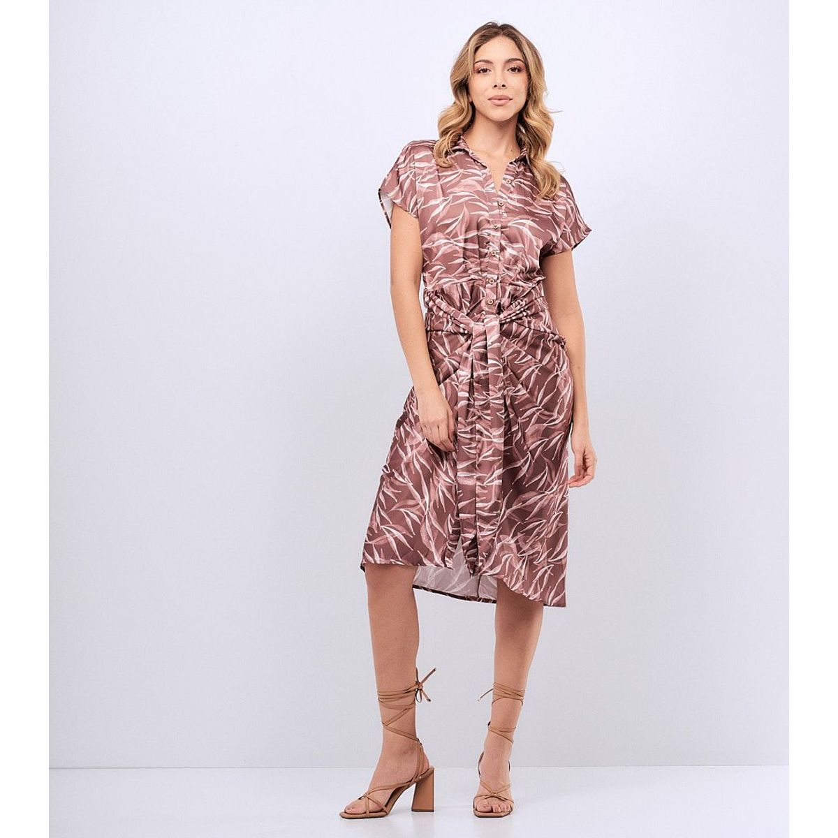 DEREK - Vestido Largo Para Mujer Manga Corta Derek