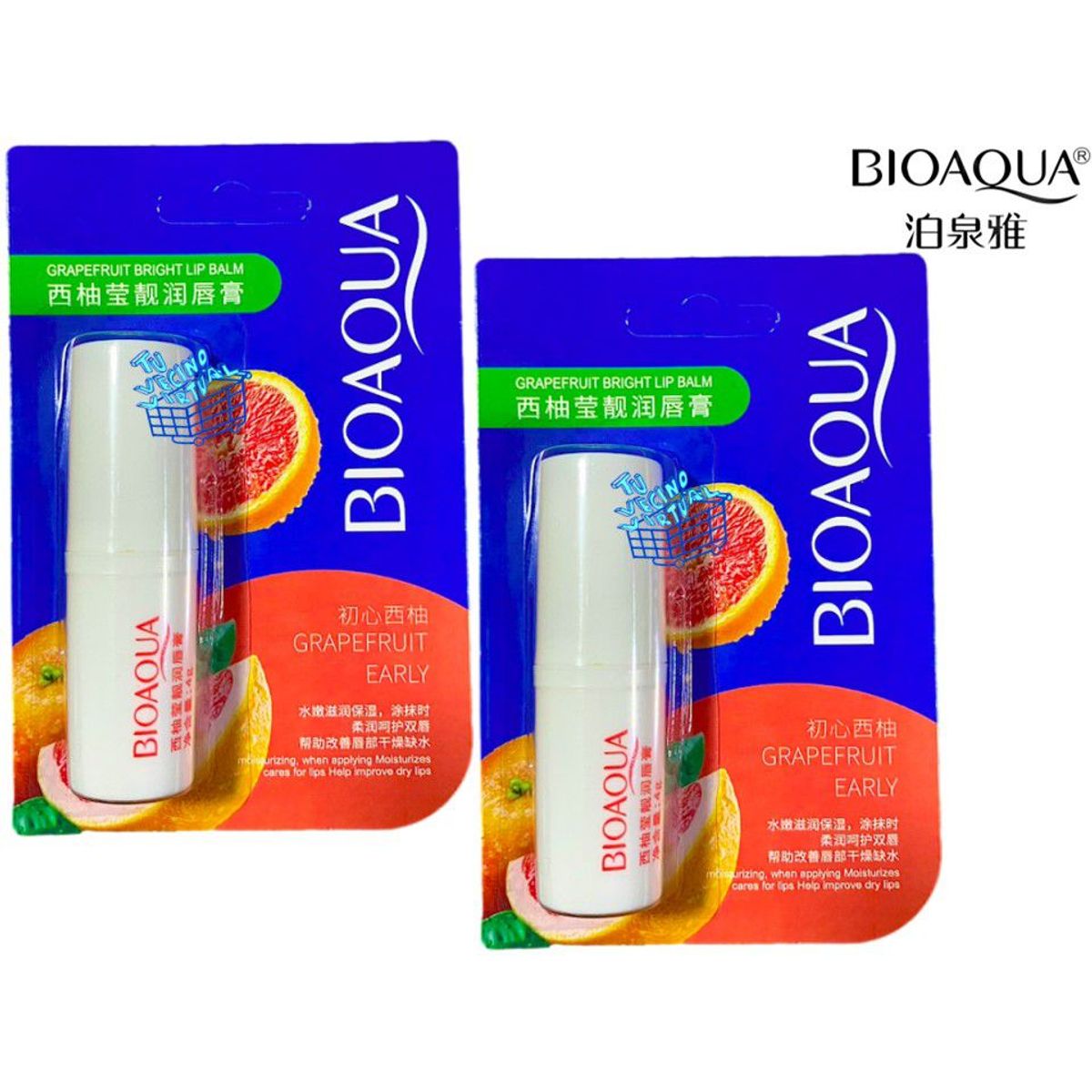BIOAOUA - Balsamo Labial BioaQua x2