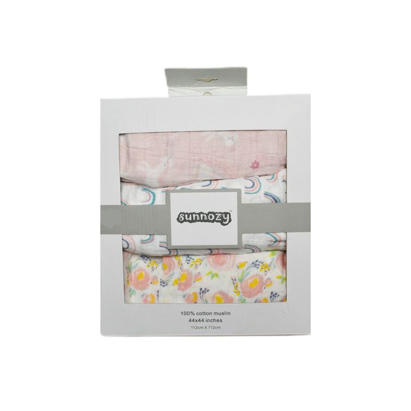 MUNDO BEBE - Cobertor Para Bebe niña Muselina X3 bebé