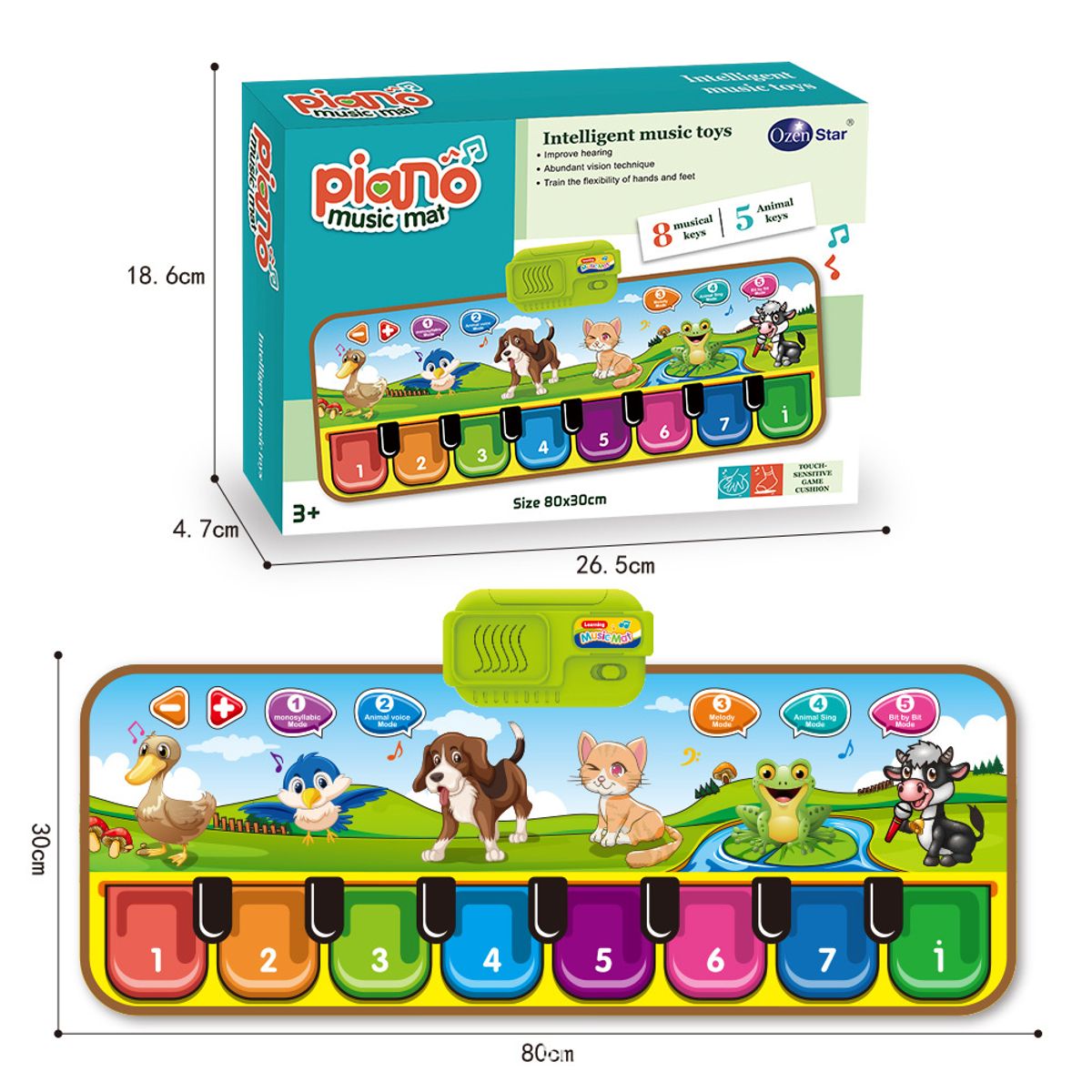 TAPE - Tapete musical para bebes 14 sonidos interactivos-