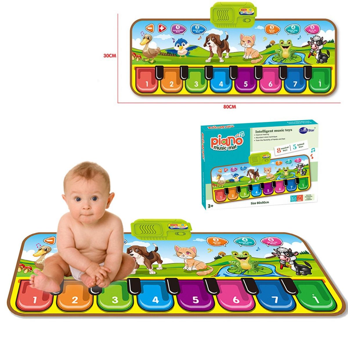 TAPE - Tapete musical para bebes 14 sonidos interactivos-
