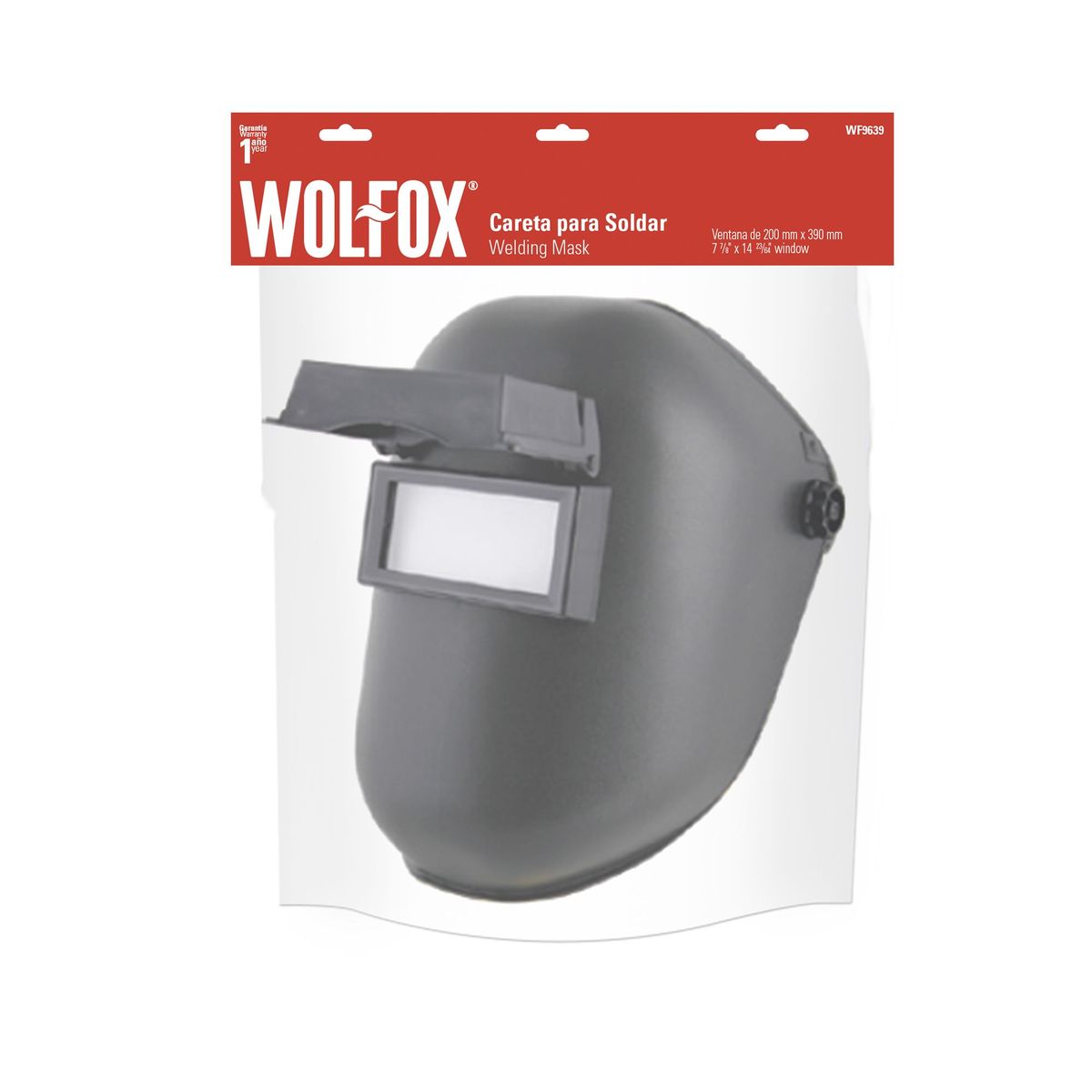 WOLFOX - Careta Para Soldar Tradicional Wolfox Con Sombra Incluida