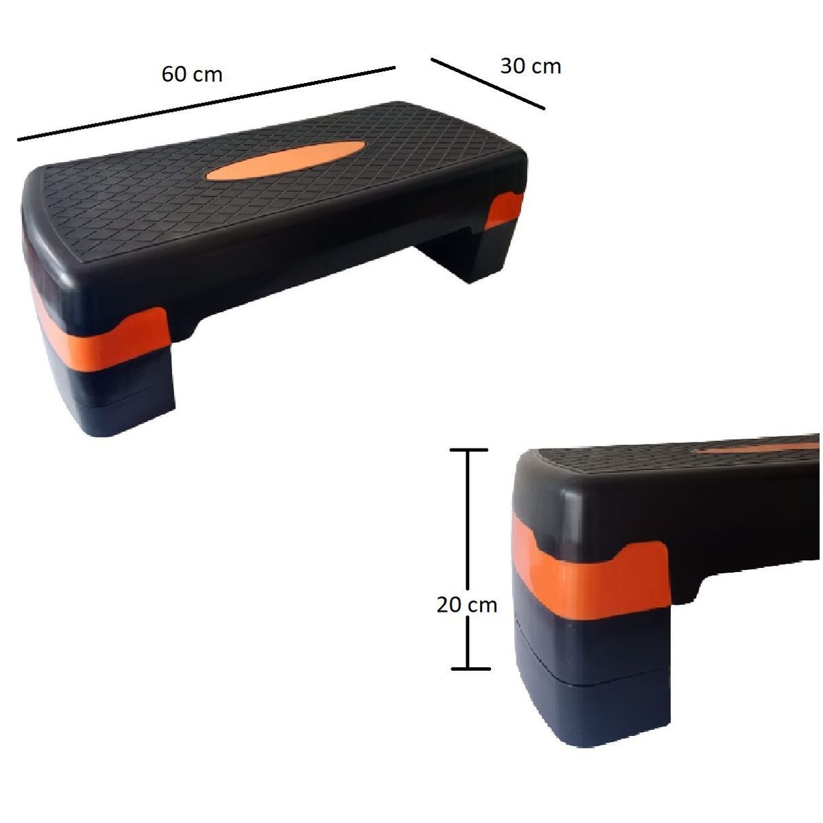 GENERICO - Banco step escalón aeróbicos yoga 3 niveles gym-ejercicios.