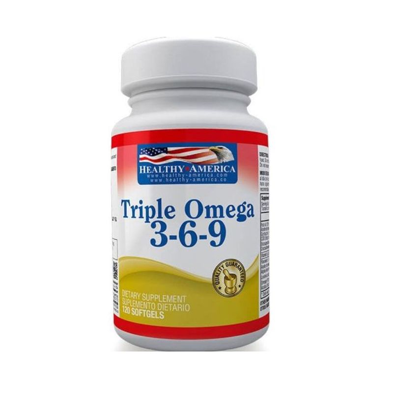 HEALTHY AMERICA - Triple Omega 3 6 9 Healthy America 120 Softgels